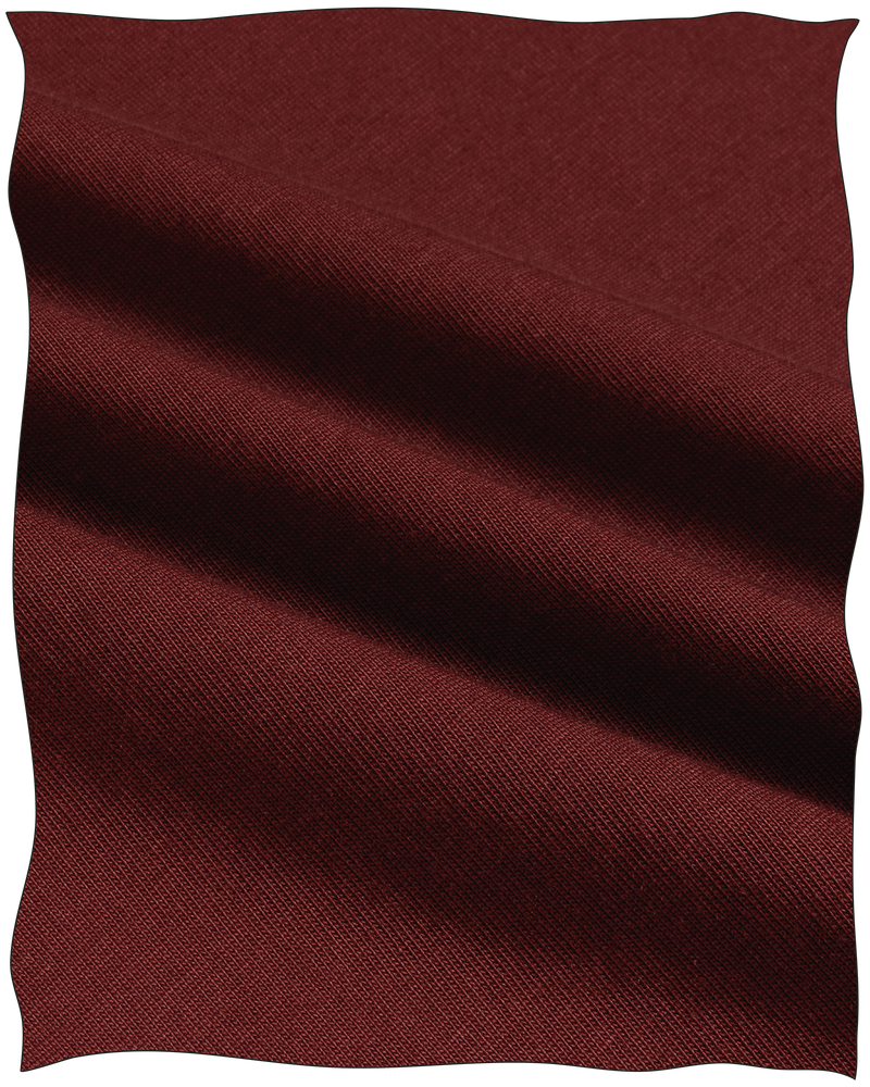 Cathcart London Men's Long Sleeve Polo in Heavy Cotton Fabric in Burgundy