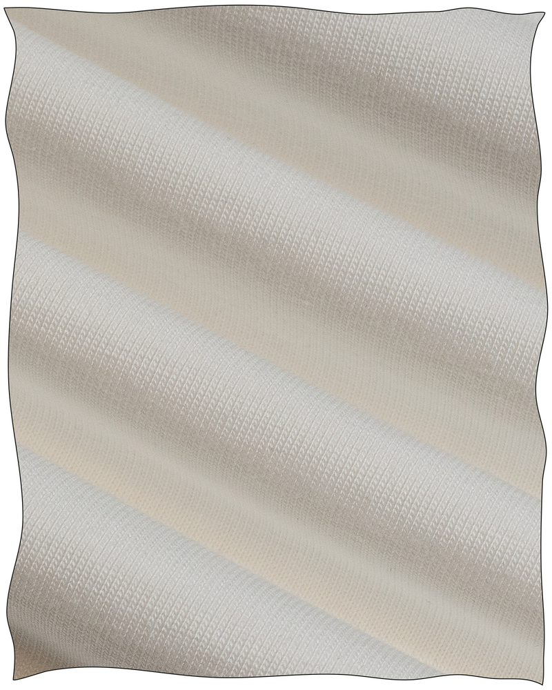 Cathcart London Men's Long Sleeve Polo in Heavy Cotton Fabric in Cream