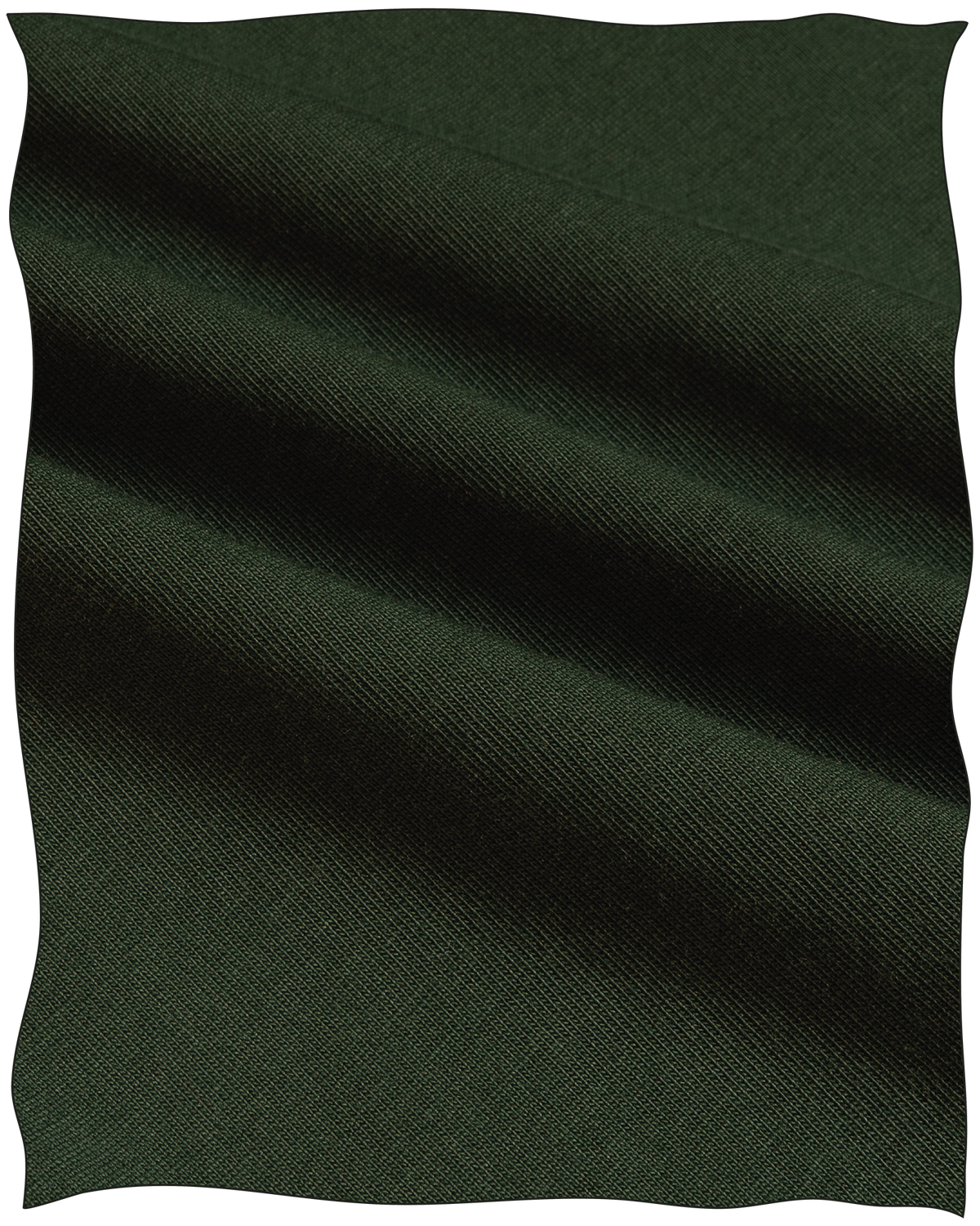 Cathcart London Men's Long Sleeve Polo in Heavy Cotton Fabric in Forest Green