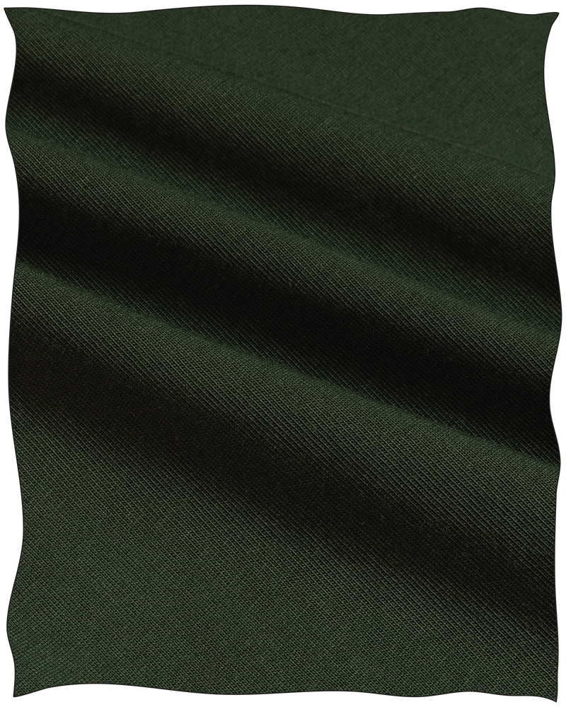 Cathcart London Men's Long Sleeve Polo in Heavy Cotton Fabric in Forest Green