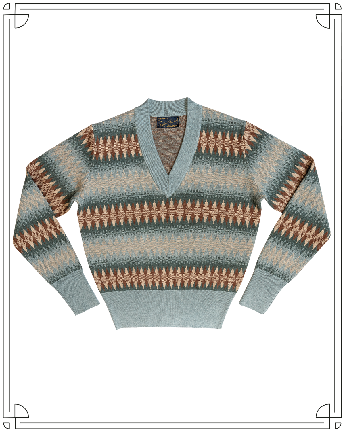 Cathcart London Mens Merino Jazz Jumper