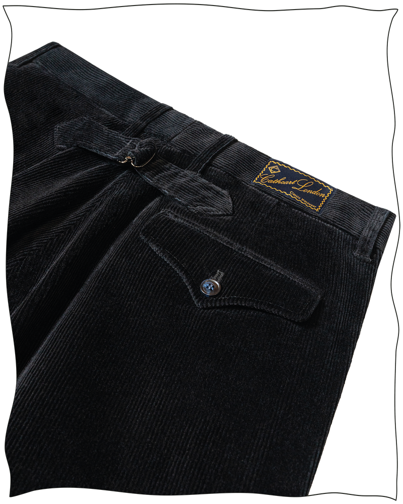 Midnight Corduroy Battle Trousers
