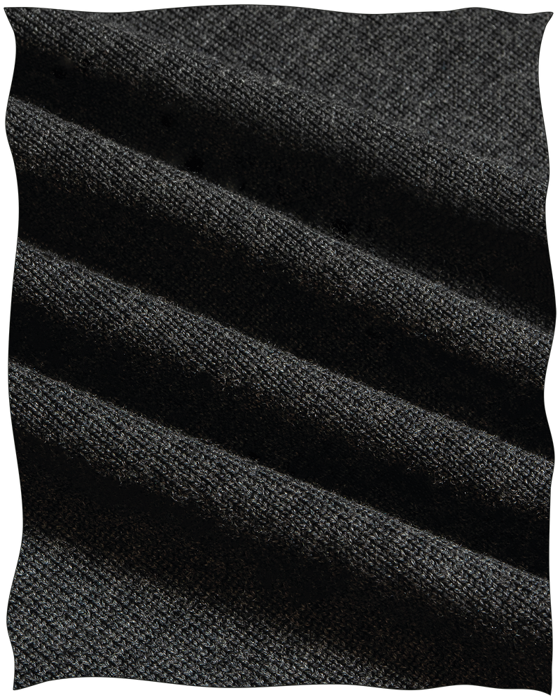 Cathcart London Merino Rollneck Jumper in Charcoal Merino Wool