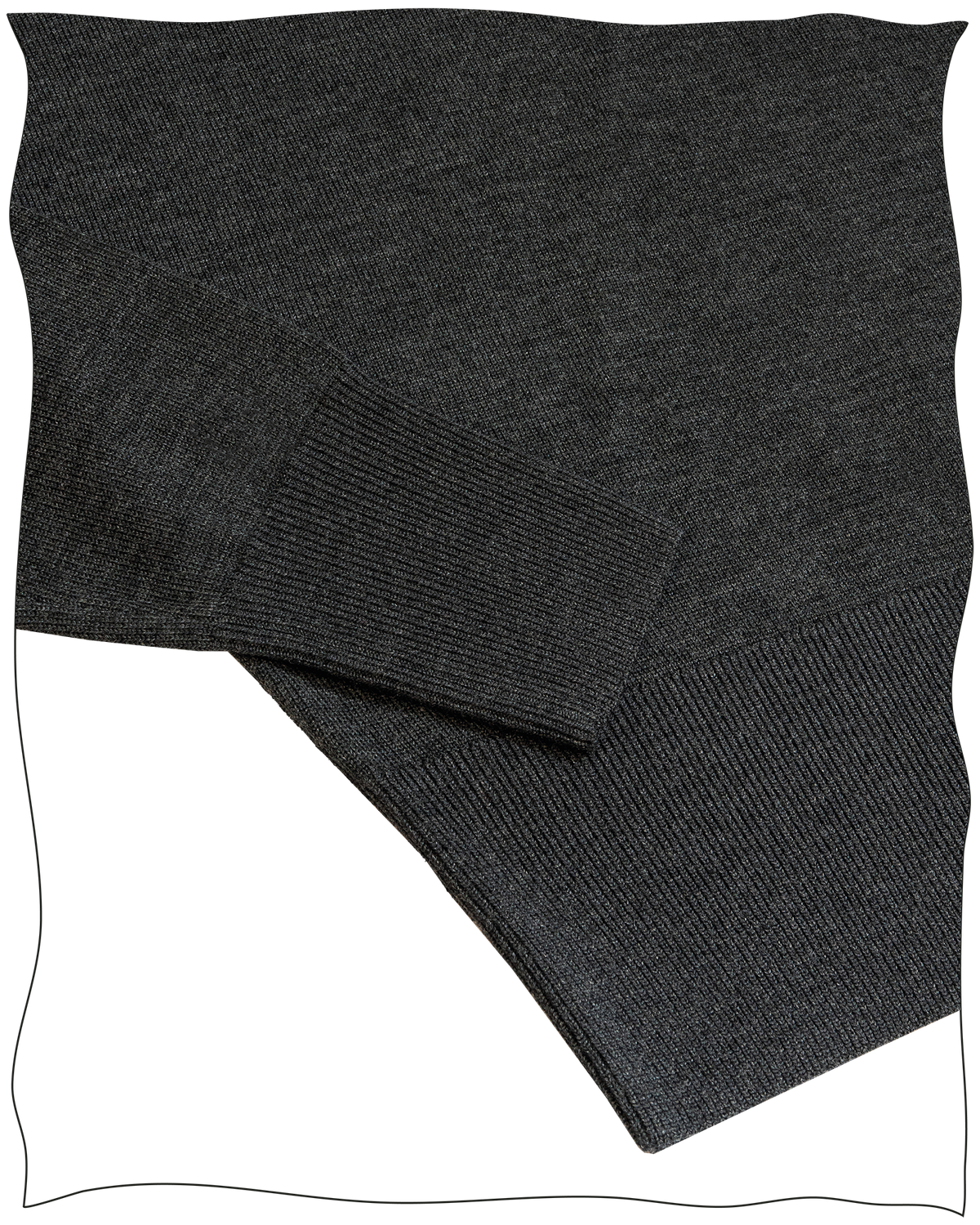 Cathcart London Merino Rollneck Jumper in Charcoal