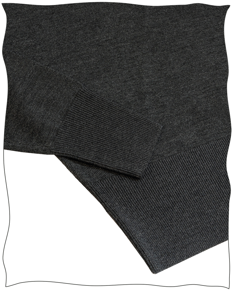 Cathcart London Merino Rollneck Jumper in Charcoal