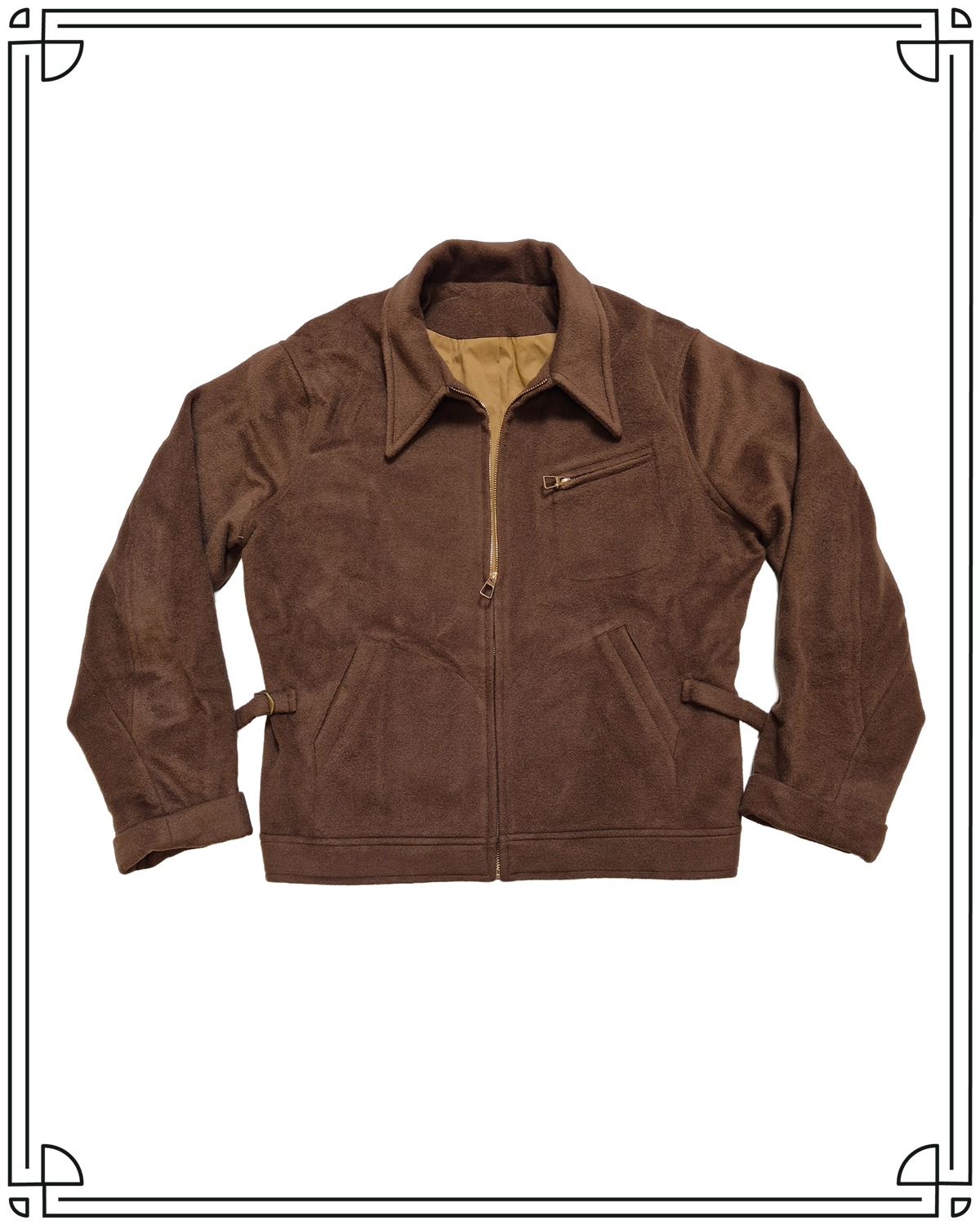 Sample Chestnut Melton 33 Jacket Size 40