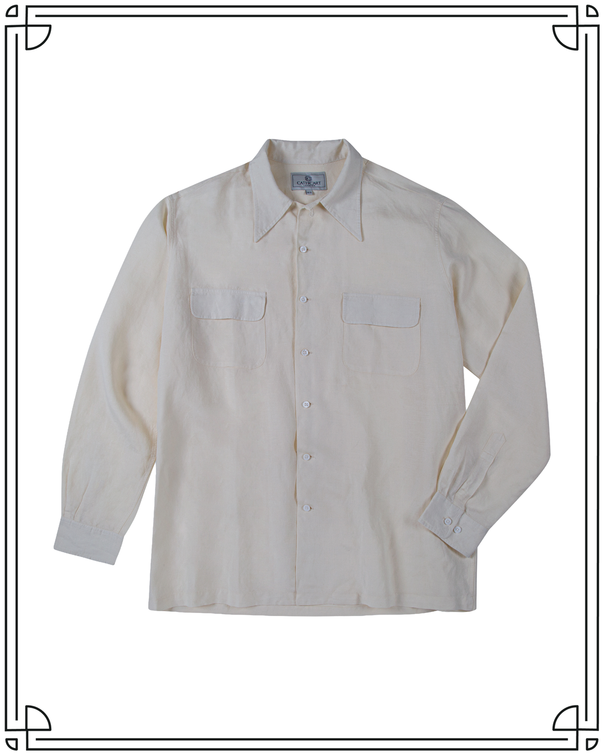 Sample Cream Camp Shirt Size 17
