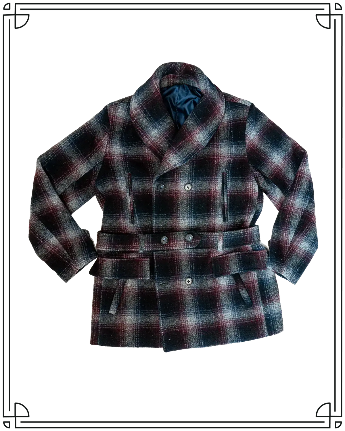 Sample Shawl Plaid Mackinaw Size 40