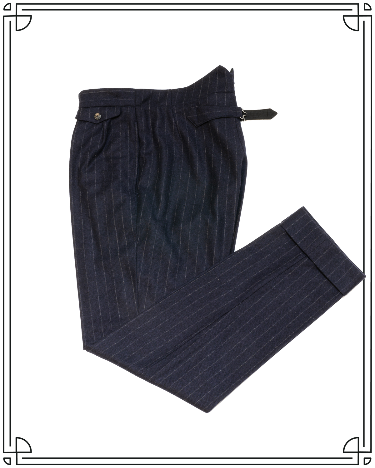 Sample Navy Stripe Eden Trousers Size 36