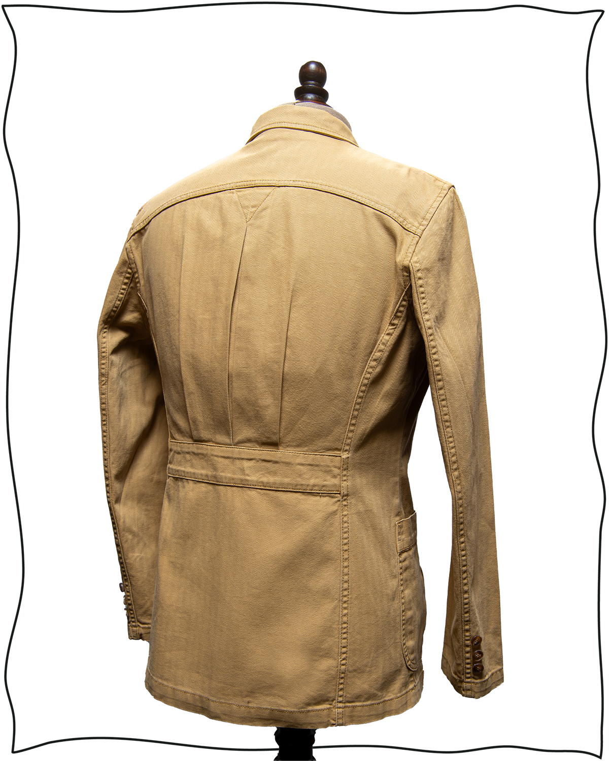 Sample Mustard Herringbone Twill King Cole Jacket Size 44