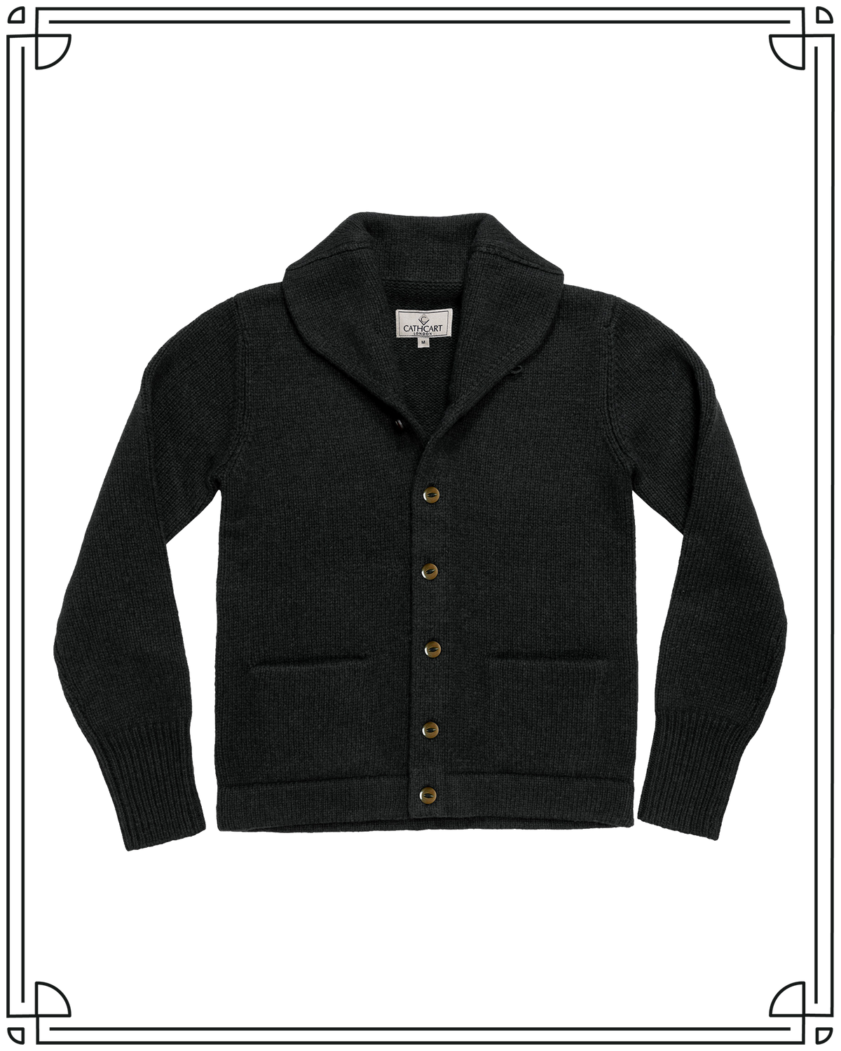 Sample Black Shawl Cardigan Size XS