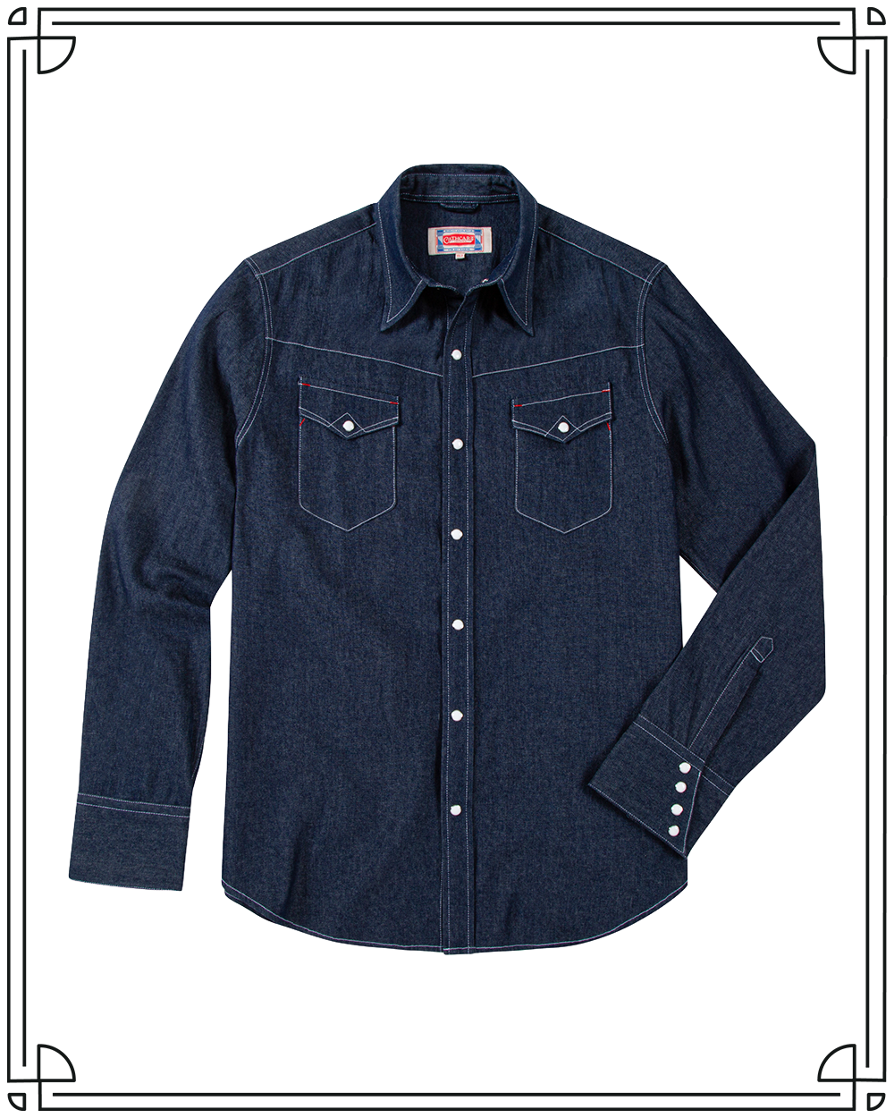 Sample Denim Western Shirt Size 16
