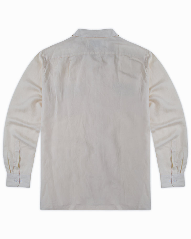 Linen-Rayon Camp Shirt